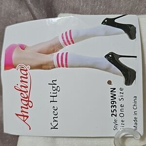 Angelina Striped Knee Socks